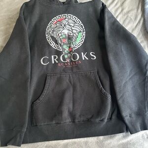Crooks & Castles Black Graphic Hoodie